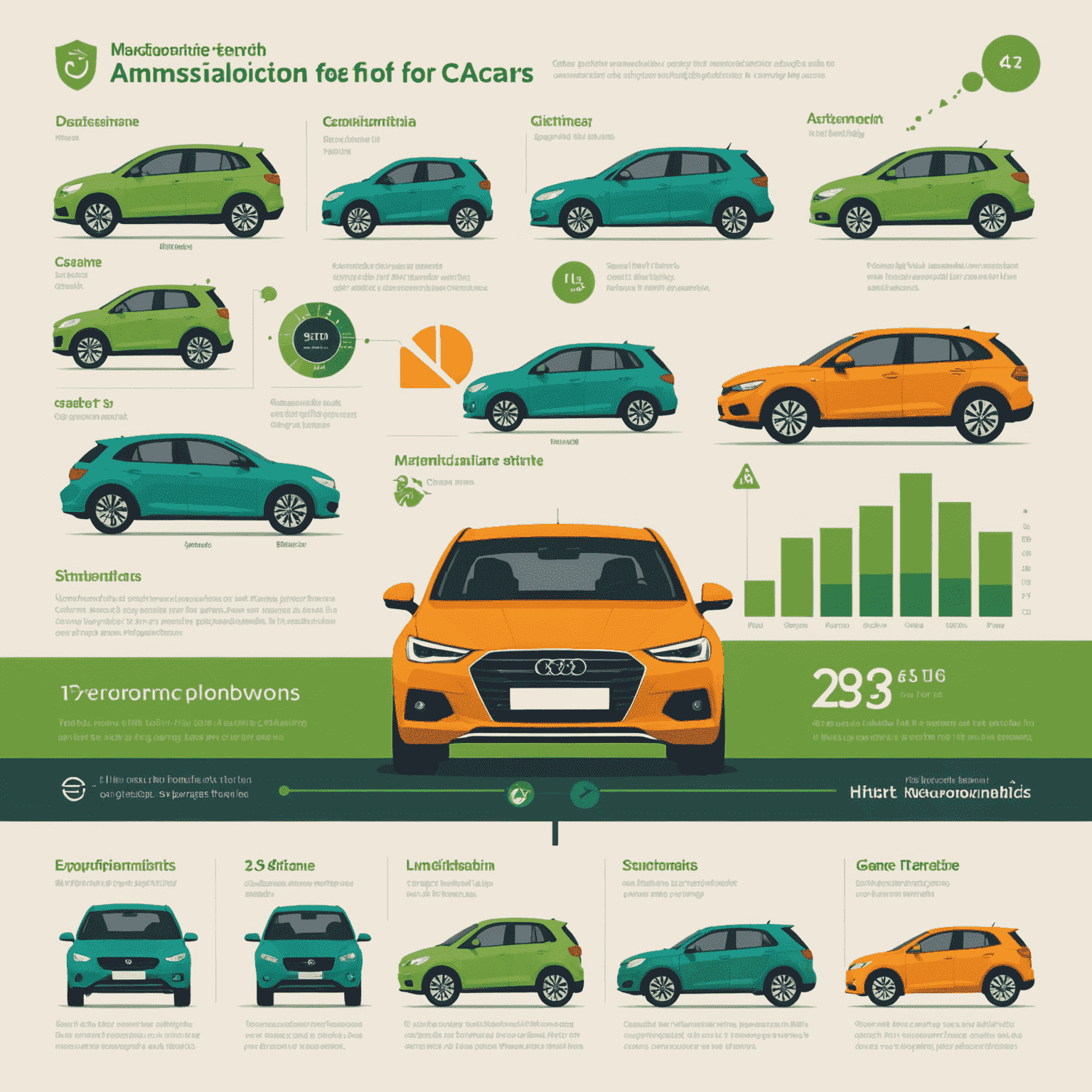 Een infographic die de nieuwe emissienormen voor auto's in Nederland visualiseert, met duidelijke pictogrammen en grafieken